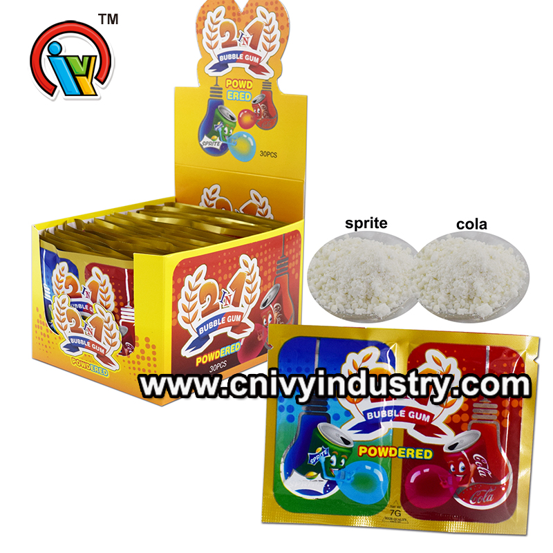 bubble gum powder candy