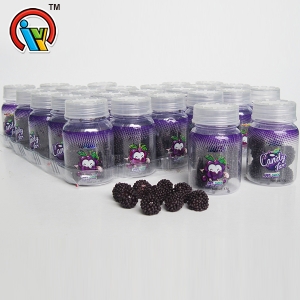 Doce de goma de geléia de frutas em garrafa