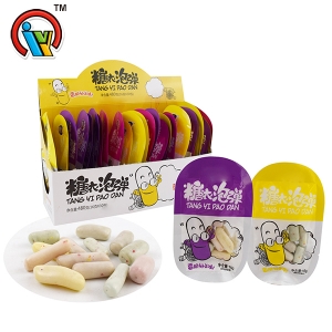 15g de goma de goma crocante misturada com sabor de fruta goma doce