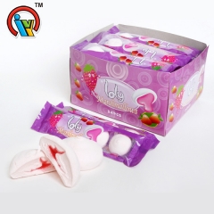 marshmellow com geléia de frutas