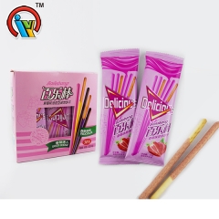 palito longo de biscoito de chocolate