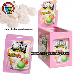 pastilha de sabor frutado dentro de rebuçado