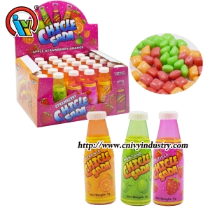 chiclete de sabor frutado em garrafa