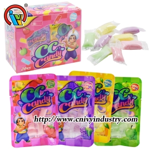 mini cc com sabor frutado em saco