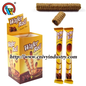 biscoito de wafer coberto de chocolate