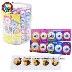 biscoito de chocolate com globo ocular