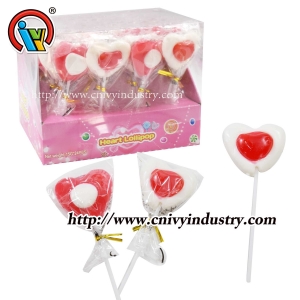 Fabricante de bombons de pirulito em formato de coração 15g