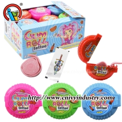 bubble gum roll candy