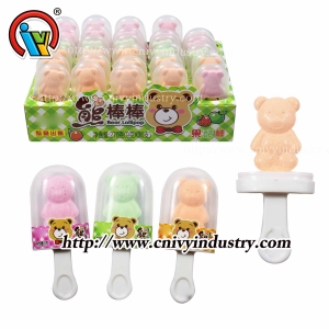 Pirulito em formato de urso pirulito prensado