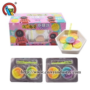 3 em 1 chicletes doces de goma jogo de lula coreana quente