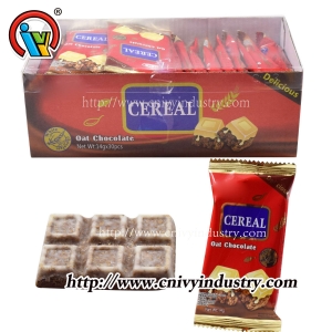Barra de chocolate ao leite de aveia para halal