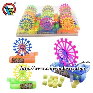 Doces de brinquedo de apito de roda gigante tamanho mini para crianças