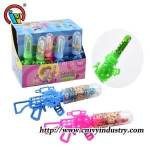 arma em forma de mão tremendo brinquedo giratório pirulito doce