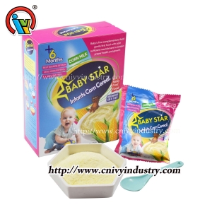cereal para bebê alimentos milho leite em pó

