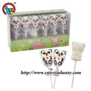 doce de pirulito de goma de gelatina em forma de urso
