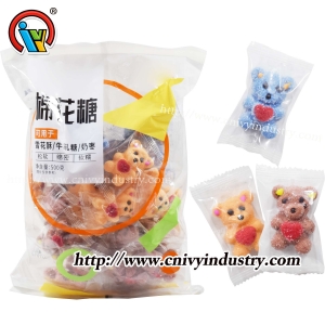 Delicioso doce de marshmallow em forma de urso