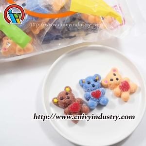 Delicioso doce de marshmallow em forma de urso