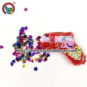 Folhas de armas de balões Fogos de artifício de balão de arma de confete inflável