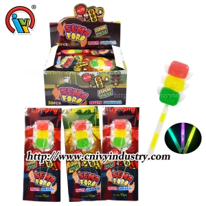Doces de pirulito de luz de semáforo
