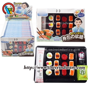 Comida japonesa sushi bento caixa de balas de goma