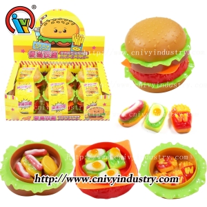 Bala de goma bento de hambúrguer OEM