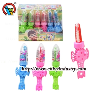 Espada giratória de mão pirulito brinquedo doce