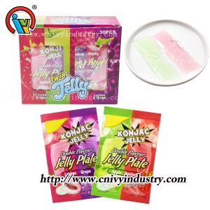 Bala de gelatina Halal 2 em 1 com sabor de frutas