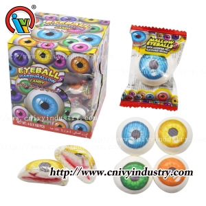 Marshmallow com geleia e estampa de globo ocular