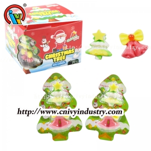 Balas de goma de frutas de árvore de Natal